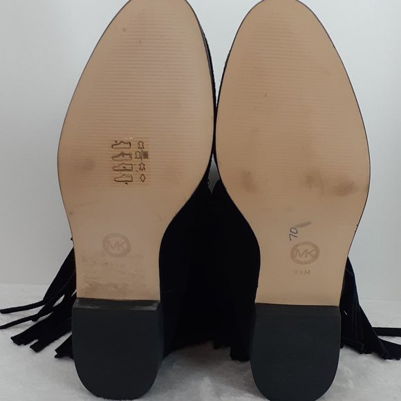Michael Kors Billy Suede Studded Fringed Bootie - NWOB - Picture 12 of 13